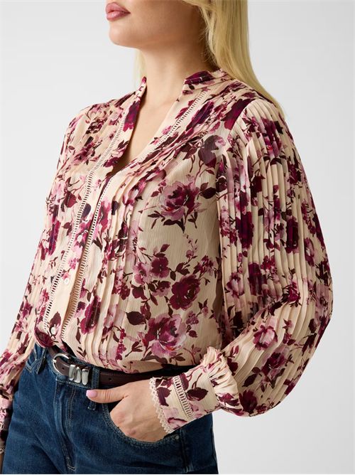 Blusa in chiffon GUESS | W5RH16WDW82/PM6I